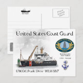 USCGC Frank Drew WLM-557 Buoy Tender Briefkaart (Voorkant / Achterkant)