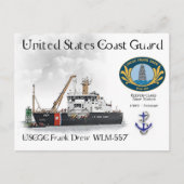 USCGC Frank Drew WLM-557 Buoy Tender Briefkaart (Voorkant)