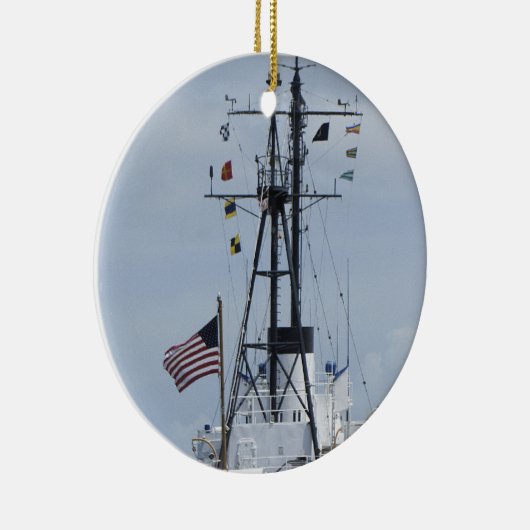 USCGC Ingham Keramisch Ornament (Rechts)