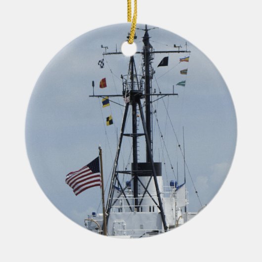 USCGC Ingham Keramisch Ornament (Voorkant)