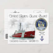 USCGC MACKINAW WAGB-83 IJSBREKER - BRIEFKAART (Voorkant / Achterkant)