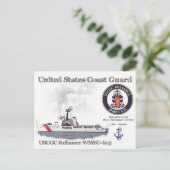 USCGC Reliance WMEC-615 Cutter Briefkaart (Staand voorkant)