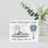 USCGC Sabago WHEC-42 Cutter Briefkaart (Staand voorkant)
