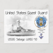 USCGC Sabago WHEC-42 Cutter Briefkaart (Voorkant)