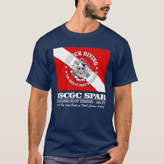 USCGC-spar (beste wrakken) T-shirt (Voorkant)