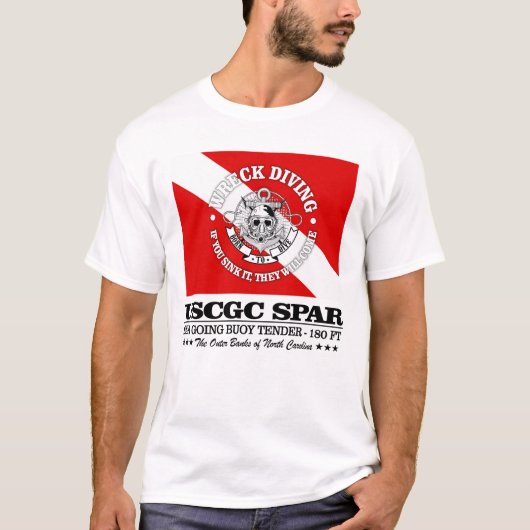 USCGC-spar (beste wrakken) T-shirt (Voorkant)