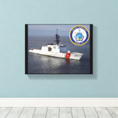 USCGC Waesche (WMSL-751) Canvas Afdruk (Insitu (Houten vloer))