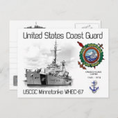 USCGC WINNETONKA WHEC-67 CUTTER BRIEFKAART (Voorkant / Achterkant)