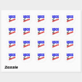 USCGectie5a Ronde Sticker (Vel)