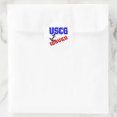 USCGectie5a Ronde Sticker (Tas)