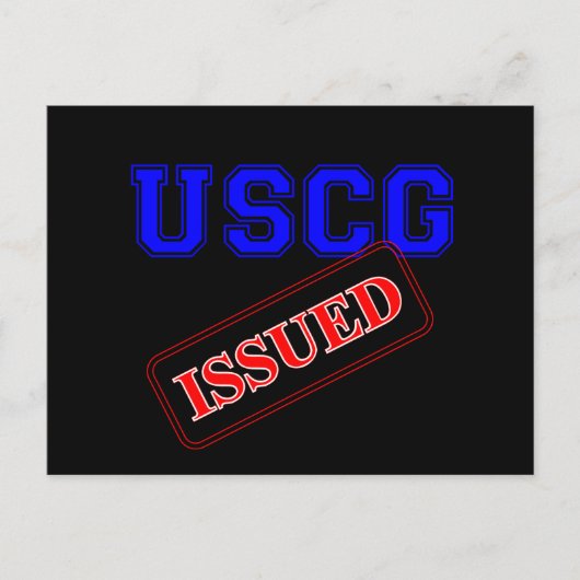 uscgissuedblock briefkaart (Voorkant)