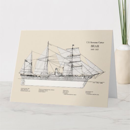 USCGRC USRC BEER - SBD BEDANKKAART (Voorkant)
