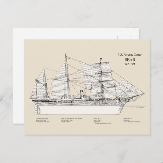 USCGRC USRC BEER - SBD BRIEFKAART (Voorkant / Achterkant)