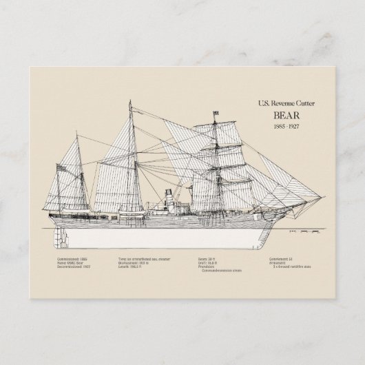 USCGRC USRC BEER - SBD BRIEFKAART (Voorkant)