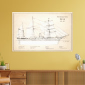 USCGRC USRC BEER - SBD CANVAS AFDRUK (Insitu (Woonkamer))