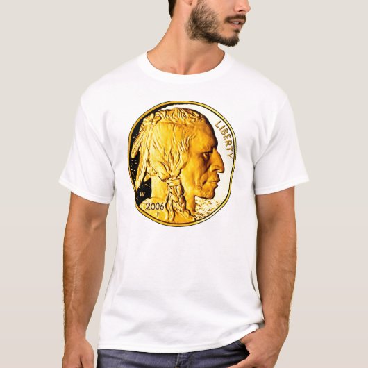 USD 50 Gold Buffalo Coin T-shirt (Voorkant)