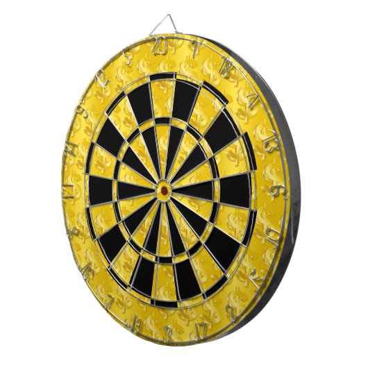 USD Gold $ Dartbord (Voorkant Rechts)
