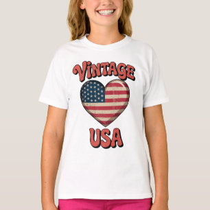 usd vintage hart dames t-shirts
