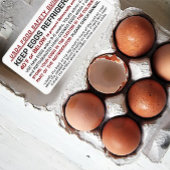 USDA Egg Carton Safety and Storage Regulations Etiket