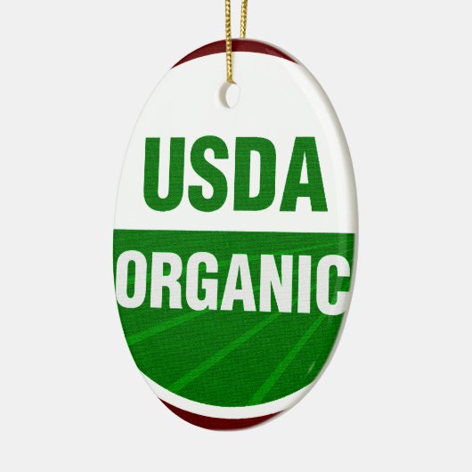 USDA Organic certificate Keramisch Ornament (Links)