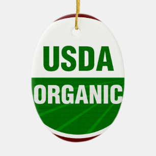 USDA Organic certificate Keramisch Ornament