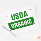 USDA Organic certificate Rechthoekige Sticker (Envelop)