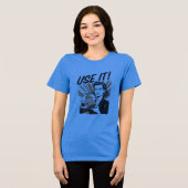 USE IT! Brain T-Shirt – Smart Minimal STEM Shirt – (Voorkant volledig)