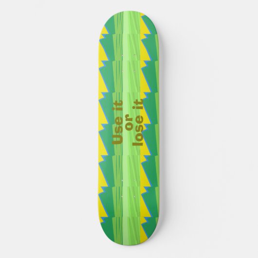 Use it or Lose it Christmas Gift Persoonlijk Skateboard (Voorkant)