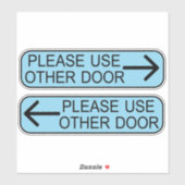 use other door sign sticker (Vel)