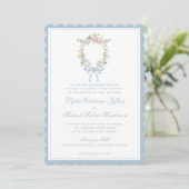 Use-Your-Own Monogram Wedding Kaart (Staand voorkant)