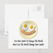 Use Your Smile To Change The World Briefkaart (Voorkant / Achterkant)