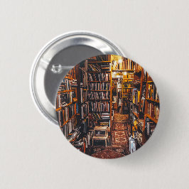 Used Bookstore Book Lovers Photo Ronde Button 5,7 Cm