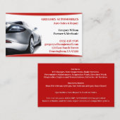 Used Car Sales Business Card Template Visitekaartje (Voorkant / Achterkant)