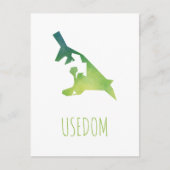 Usedom Map Briefkaart (Voorkant)