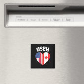USEH Amerika Canada Vlag Grappig Amerikaans Canade Magneet (Insitu (Vaatwasser))