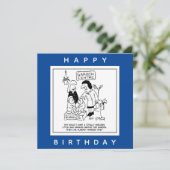 Useless Gnome in the Garden Cartoon Kaart (Staand voorkant)