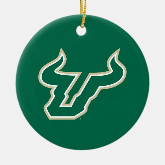 USF Bulls Keramisch Ornament (Voorkant)