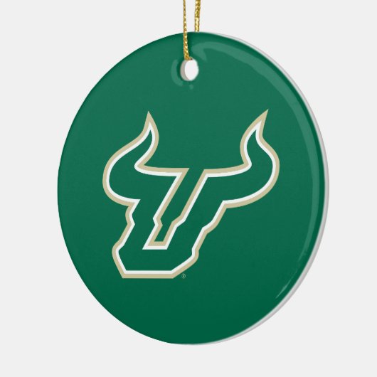 USF Bulls Keramisch Ornament (Links)