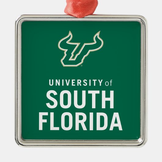 USF Bulls Metalen Ornament (Voorkant)