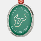 USF Bulls Metalen Ornament (Links)