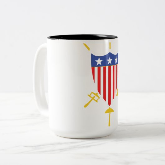 USFCA Coffee-Mok Tweekleurige Koffiemok (Voorkant links)