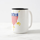 USFCA Coffee-Mok Tweekleurige Koffiemok (Voorkant rechts)