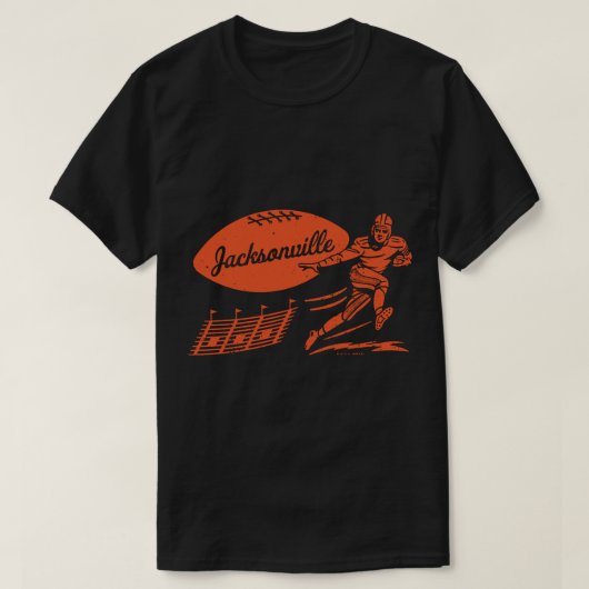  USFL - Jacksonville Bulls (Oranje Jacksonv) T-shirt (Design voorkant)