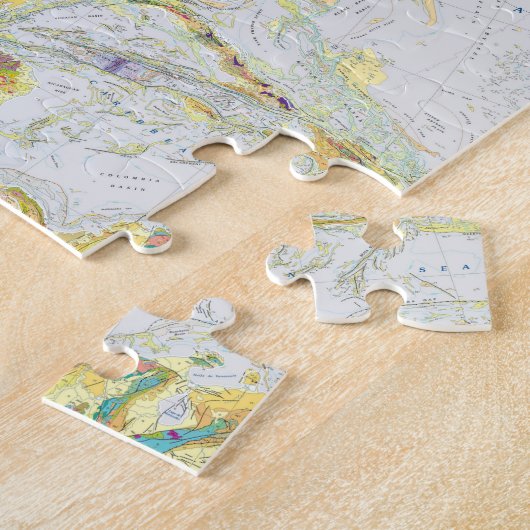 USGS Geologic Map Of North America Legpuzzel (Zijkant)