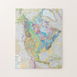 USGS Geologic Map Of North America Legpuzzel