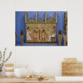 Ushabti casket met een scène uit psychostase poster (Keuken)