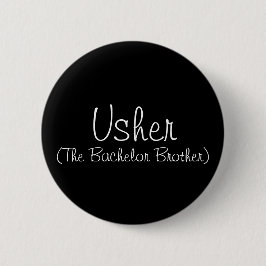 Usher (Bachelor Brother) Ronde Button 5,7 Cm