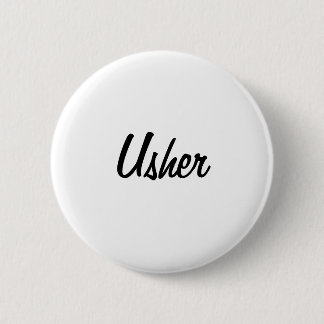 Usher Badge Ronde Button 5,7 Cm