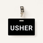 Usher Black Badge (Voorkant met clip)