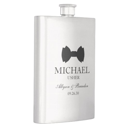 Usher Black Bow Stropdas Flacon (Rechts)